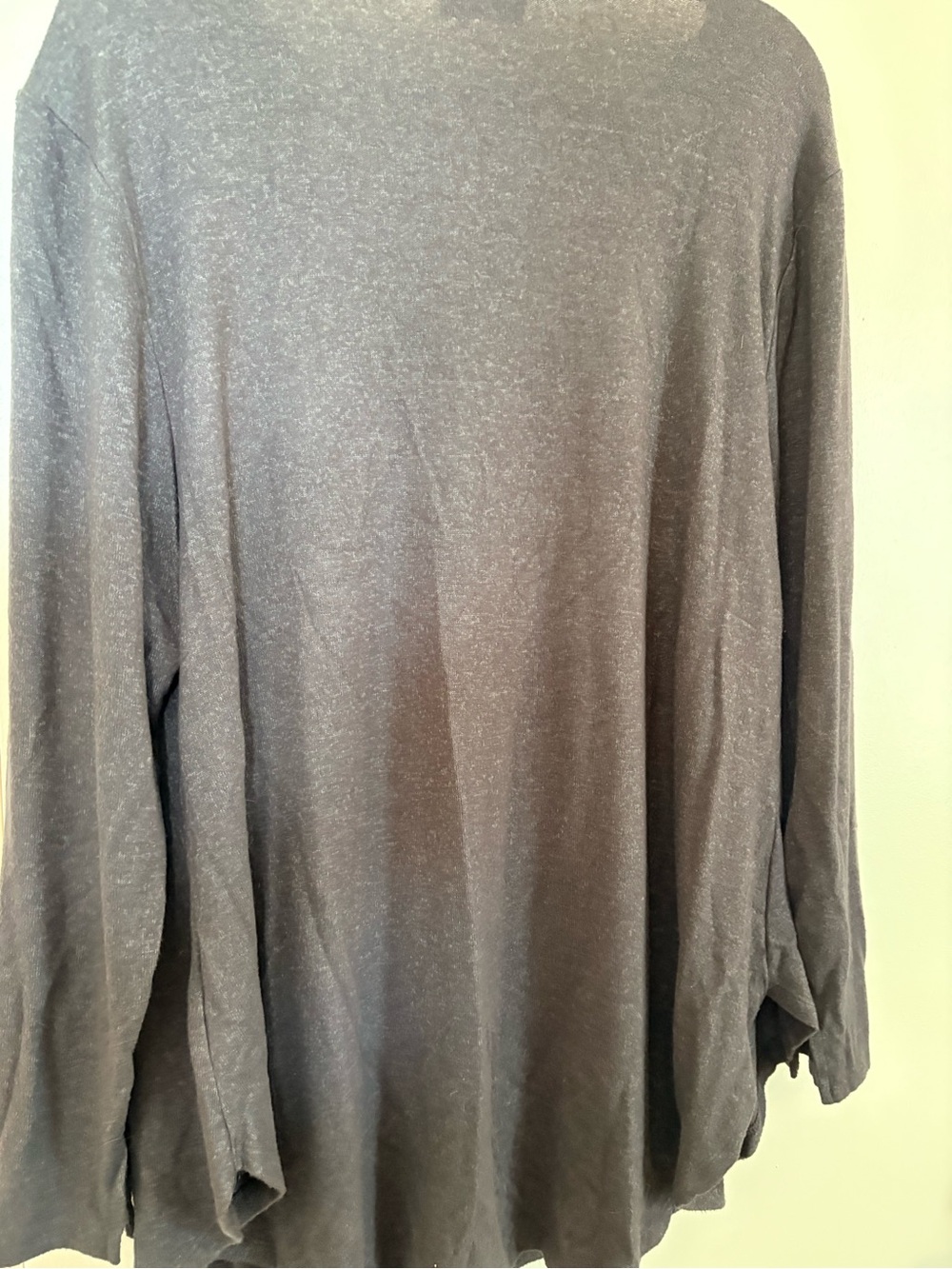 Lane Bryant Soft Charcoal Heather Long Sleeve Top